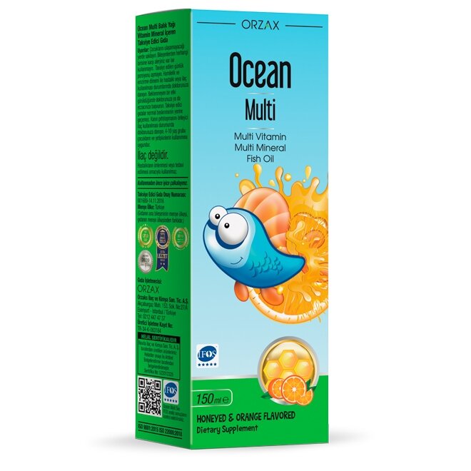 Жидкие витамины и минералы для детей Orzax Ocean Multi Syrup