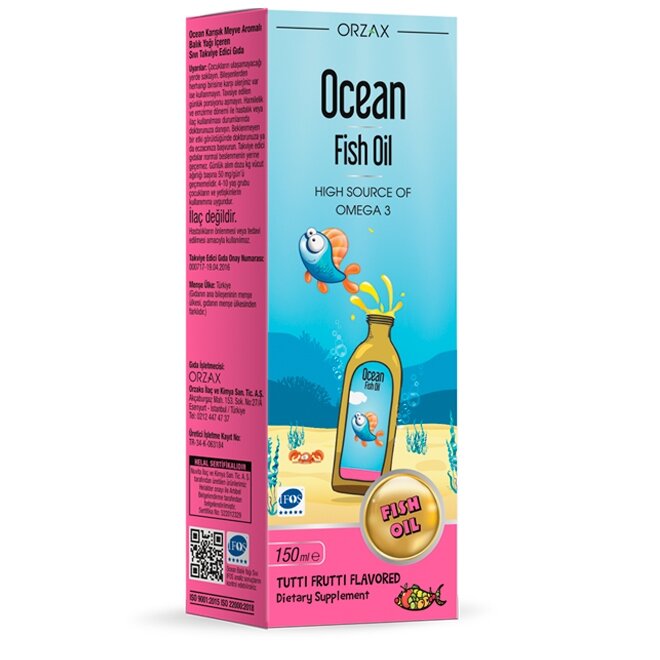 РІдка омега для дітей Orzax Ocean Fish Oil Syrup
