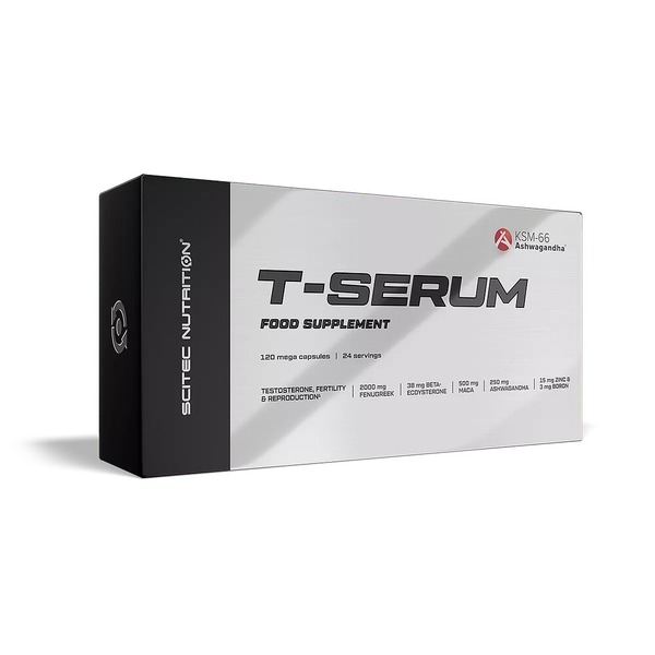 Екстракти рослин та мінерали Scitec Nutrition T-Serum, 120 капсул