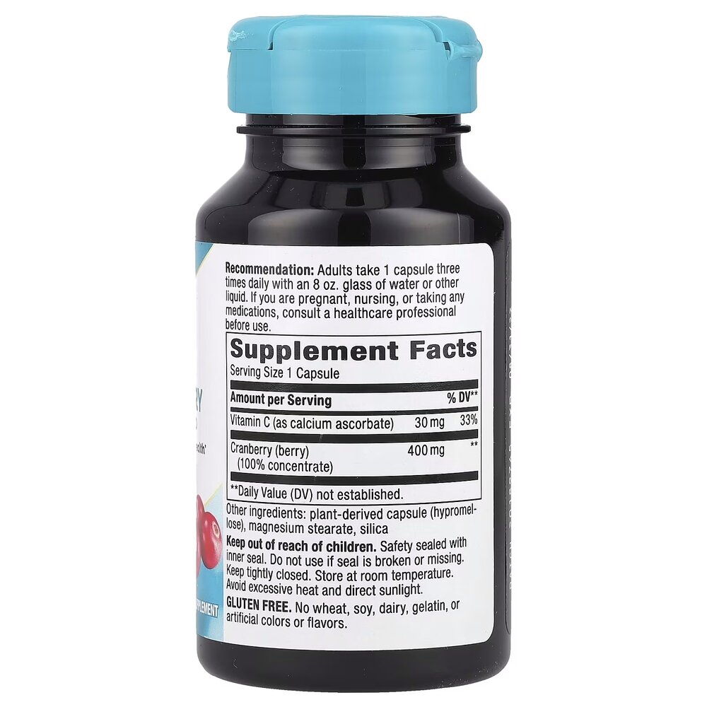 Екстракт журавлини Nature's Way Cranberry Premium Blend вітамін C, 60 вегакапсул для підтримки сечовивідної системи. Фото 2