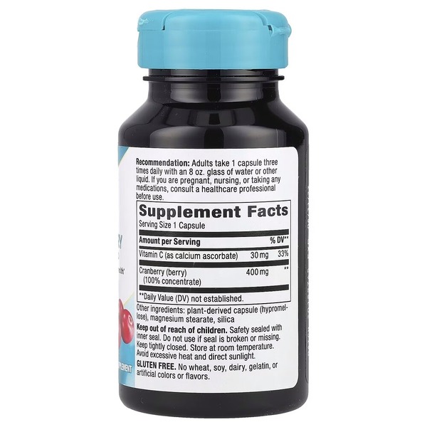 Екстракт журавлини Nature's Way Cranberry Premium Blend вітамін C, 60 вегакапсул для підтримки сечовивідної системи. Фото 2