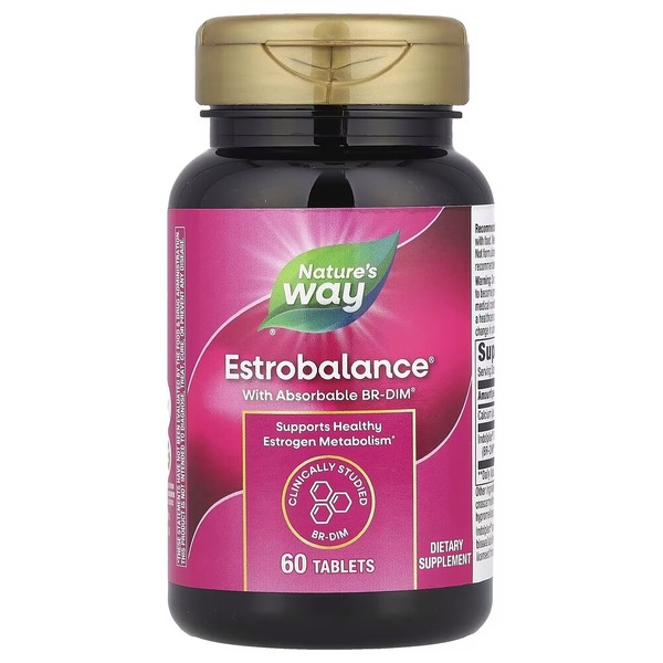 Вітаміни та мінерали Nature's Way Estrobalance with Absorbable BR-DIM, 60 таблеток. Фото 3