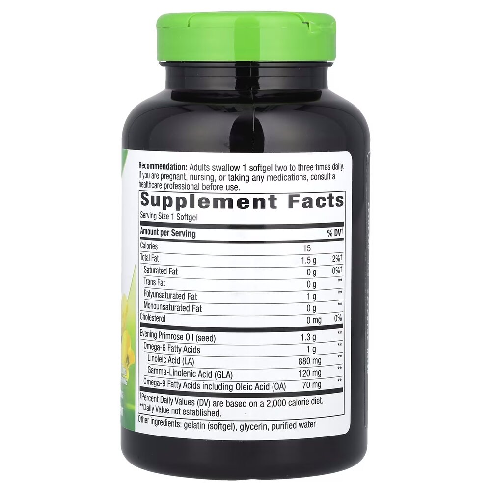Олія примули вечірньої Nature's Way Evening Primrose, 120 капсул для підтримки жіночого здоров'я. Фото 2