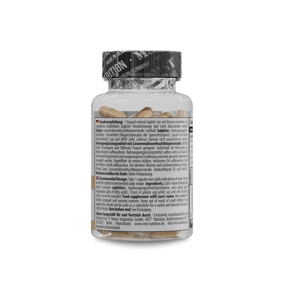 Екстракт гриба їжовик гребінчастий MST Nutrition Lion's Mane Mushroom, 60 капсул для підтримки мозку та нервової системи. Фото 3