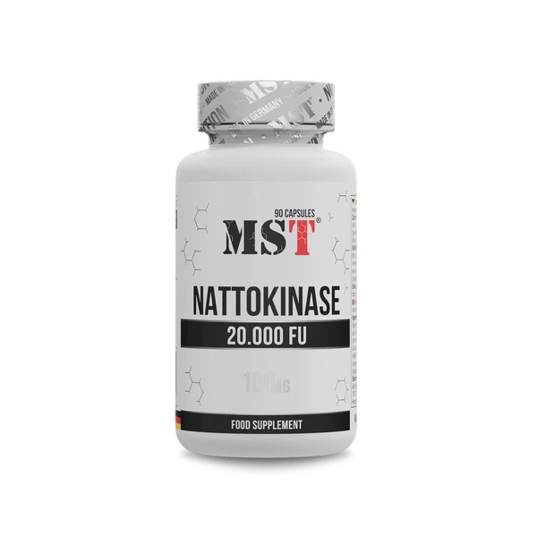 Ферментований екстракт соєвих бобів MST Nutrition Nattokinase, 90 капсул для підтримки серцево-судинної системи