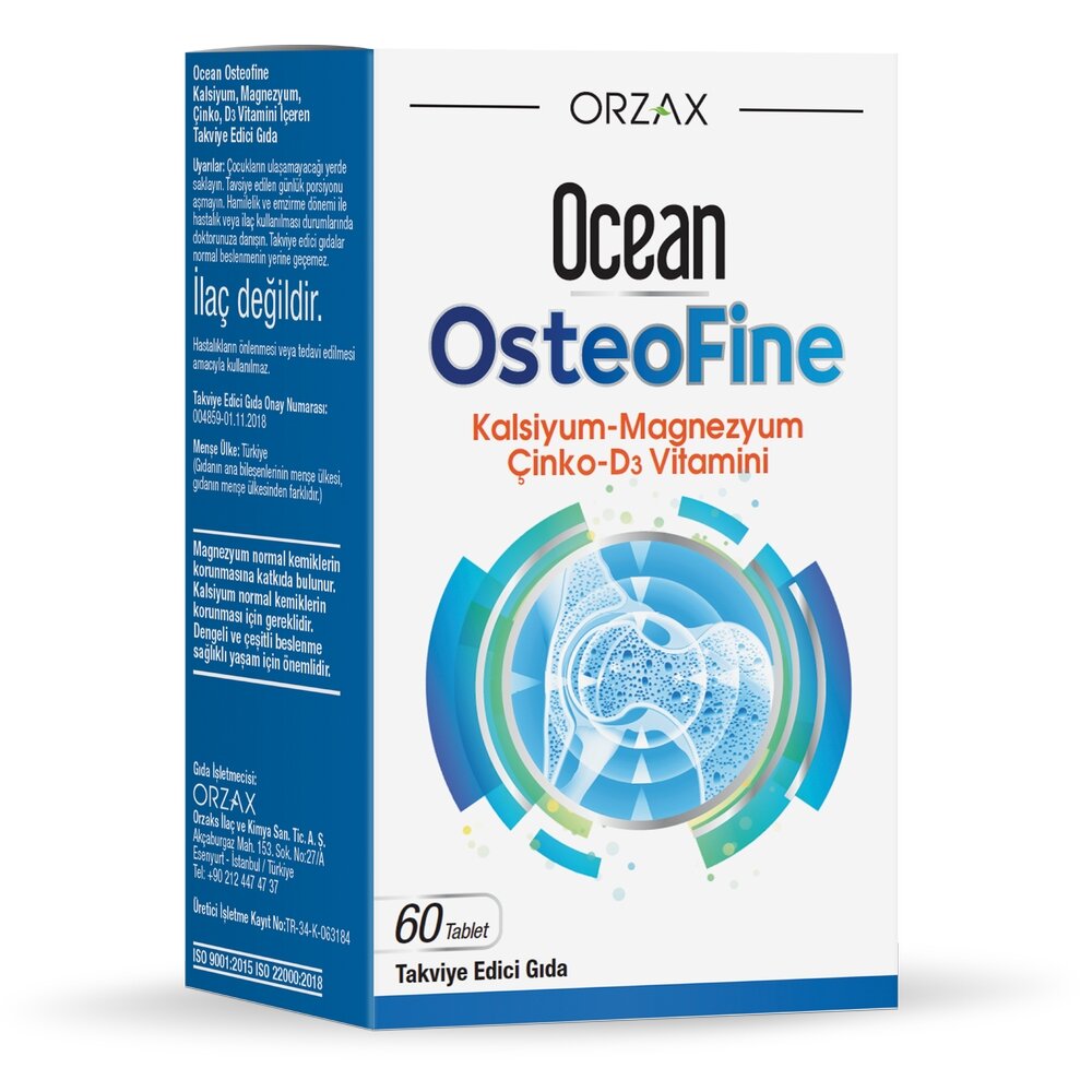 Остеофин Orzax Ocean Osteofine, 60 таблеток для поддержки костей и мышц