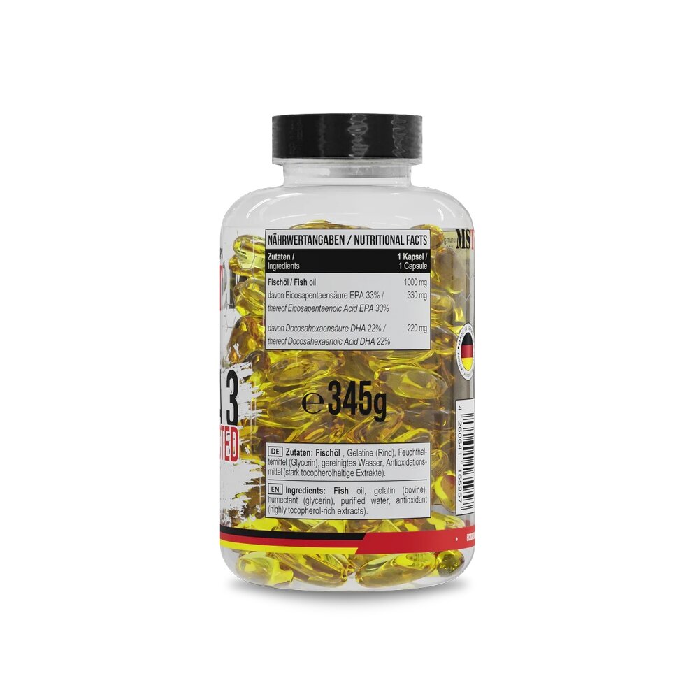 Омега-3 MST Nutrition Omega 3 Selected 55%, 240 капсул для підтримки серцево-судинної системи. Фото 2