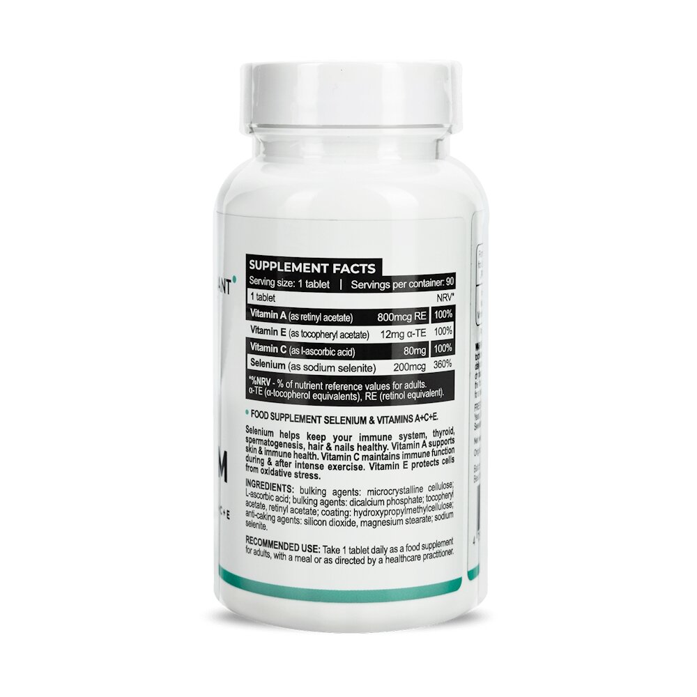 Селен Progress Nutrition Selenium 200 mcg, 90 таблеток для поддержки иммунной системы. Фото 2