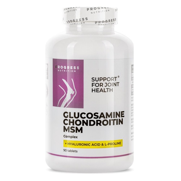 Комплексний хондропротектор Progress Nutrition Glucosamine Chondroitin MSM Complex, 90 таблеток