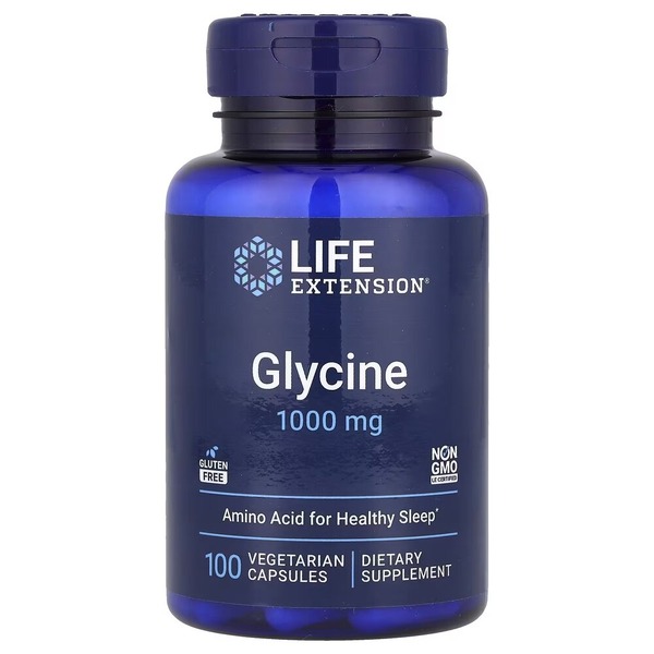 Гліцин Life Extension Glycine 1000 mg, 100 вегакапсул