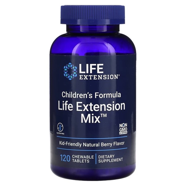 Витамины и минералы Life Extension Children's Formula Life Extension Mix, 120 жевательных таблеток для детей