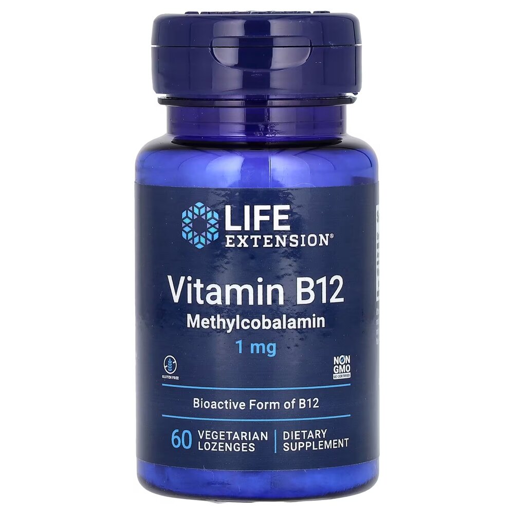 Метилкобаламин Life Extension Vitamin B12 1 mg, 60 пастилок