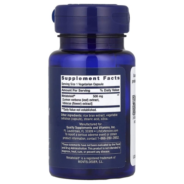 Екстракти вербени лимонної та гібіскуса Life Extension Body Trim and Appetite Control, 30 вегакапсул. Фото 2
