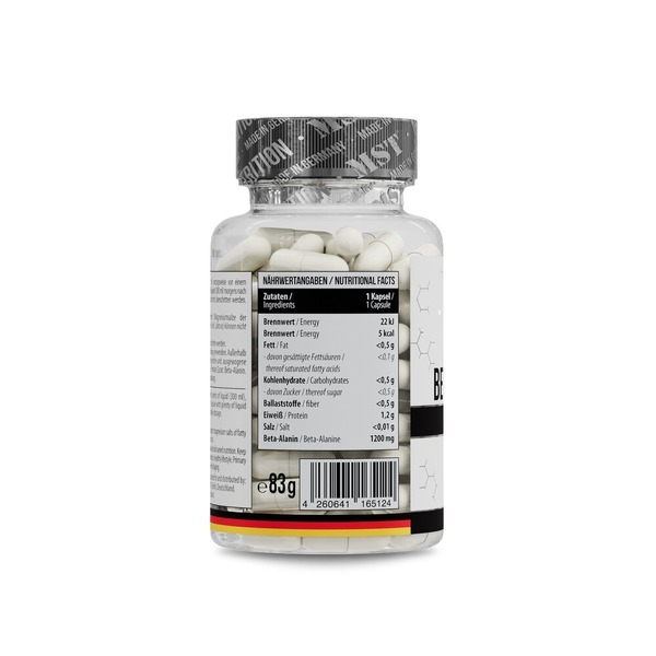 Бета-аланин MST Nutrition Beta-Alanine, 60 капсул для поддержки мышц. Фото 2
