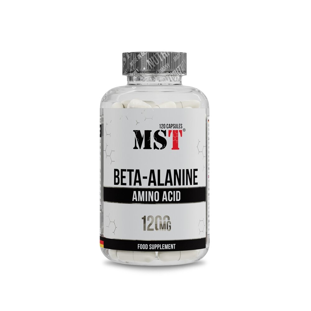 Бета-аланін MST Nutrition Beta-Alanine, 120 капсул для підтримки  м'язів