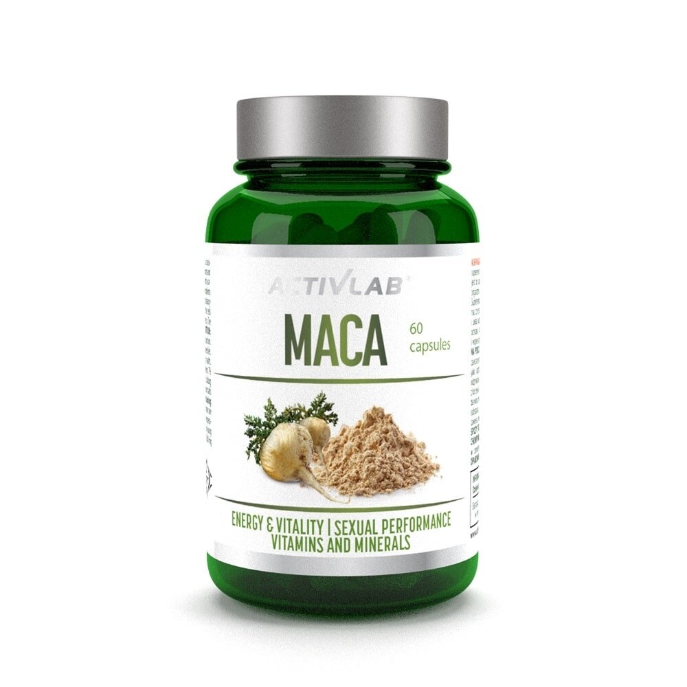 Экстракт маки и Бета-экдистерон ActivLab Maca, 60 капсул для поддержки общего самочувствия