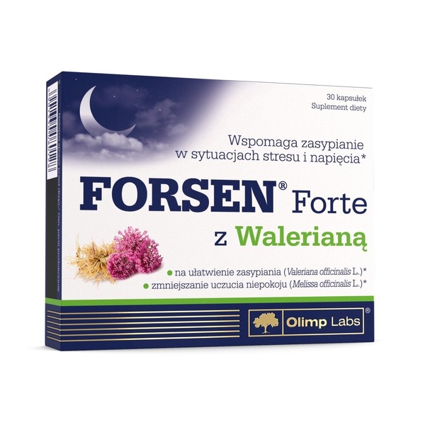 Комплекс екстрактів та вітамінів Olimp Sport Nutrition Forsen Forte with Valerian, 30 капсул для гарного сну