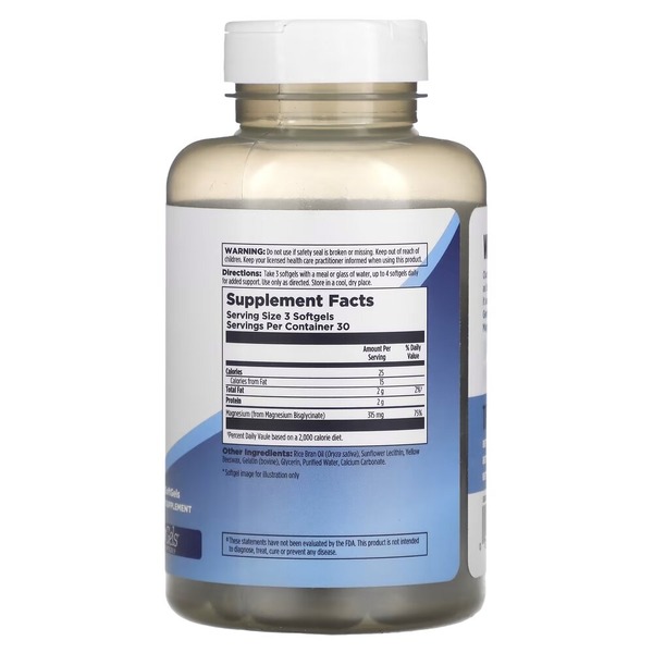 Магний глицинат KAL Magnesium Glycinate 315 mg, 90 таблеток для поддержки мышц, костей и нервной системы. Фото 2