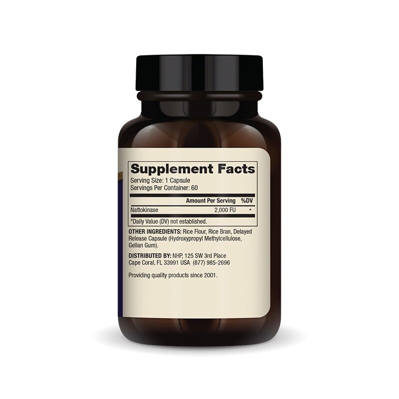 Наттокіназа Dr. Mercola Nattokinase 2000 FU, 60 капсул для підтримки серцево-судинної системи. Фото 2