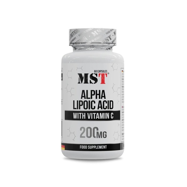 Альфа-липоевая кислота MST Nutrition Alpha Lipoic Acid, 60 капсул с витамином С