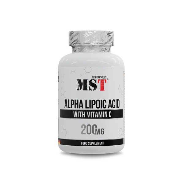 Альфа-ліпоєва кислота MST Nutrition Alpha Lipoic Acid, 120 капсул з вітаміном С