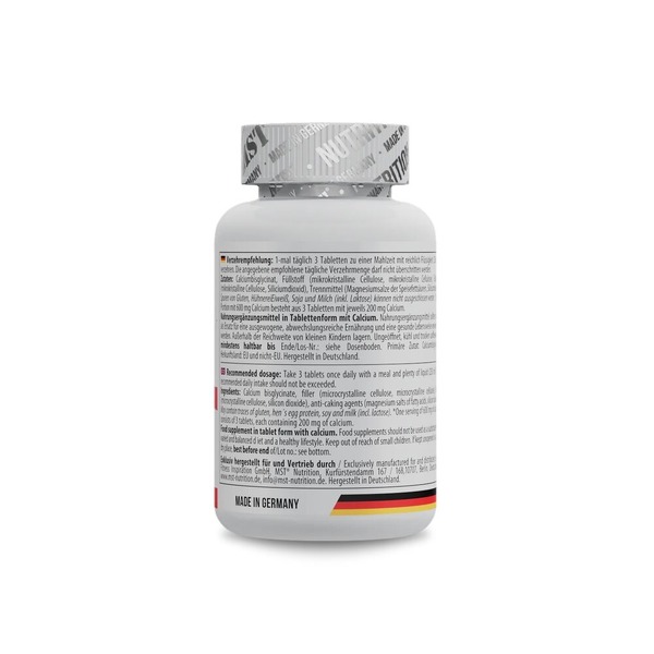 Кальций хелат MST Nutrition Calcium Chelate, 90 таблеток для поддержки здоровья костей и зубов. Фото 3