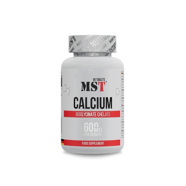 Кальцій хелат MST Nutrition Calcium Chelate, 90 таблеток для підтримки здоров'я кісток та зубів