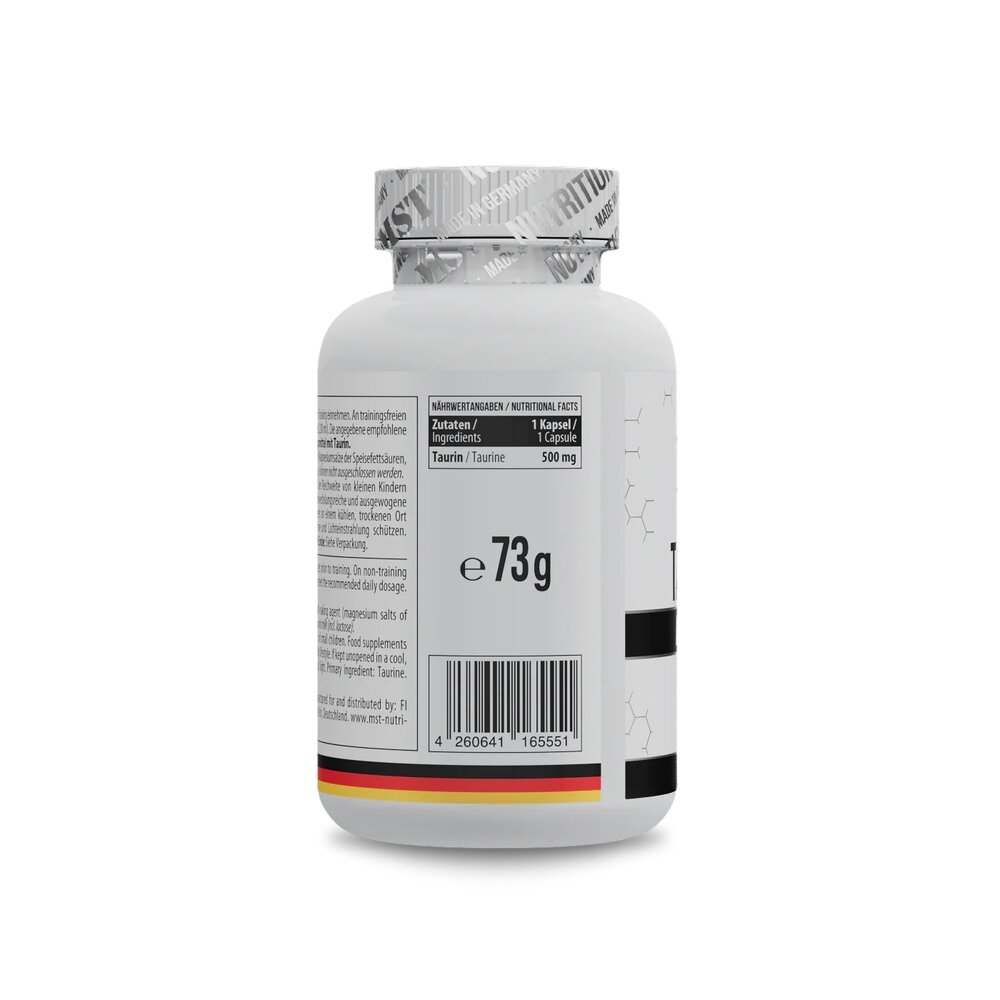 Таурін MST Nutrition Taurine, 120 капсул для підтримки загального здоров'я. Фото 2