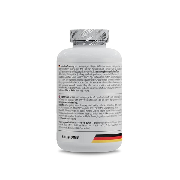 Таурін MST Nutrition Taurine, 240 капсул для підтримки загального здоров'я. Фото 3