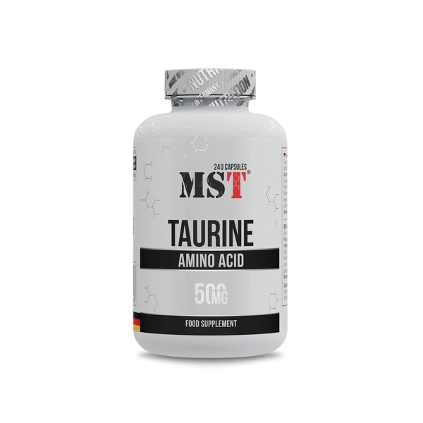 Таурин MST Nutrition Taurine, 240 капсул для поддержки общего здоровья