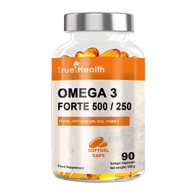 Рыбий жир True Health Omega 3 Forte 500/250, 90 капсул
