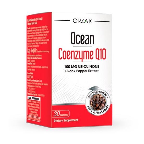 Коэнзим Q 10 Orzax Ocean Coenzyme Q10, 30 капсул в форме убихинон