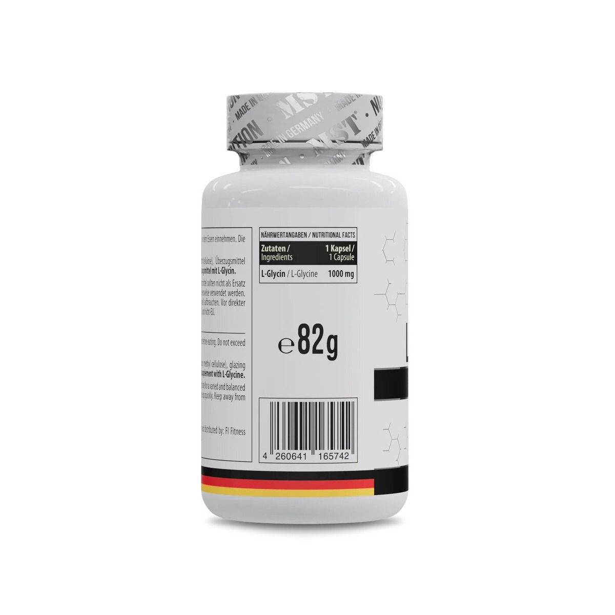 Глицин MST Nutrition Glycine 1000 mg, 60 капсул для поддержания нервной системы. Фото 2