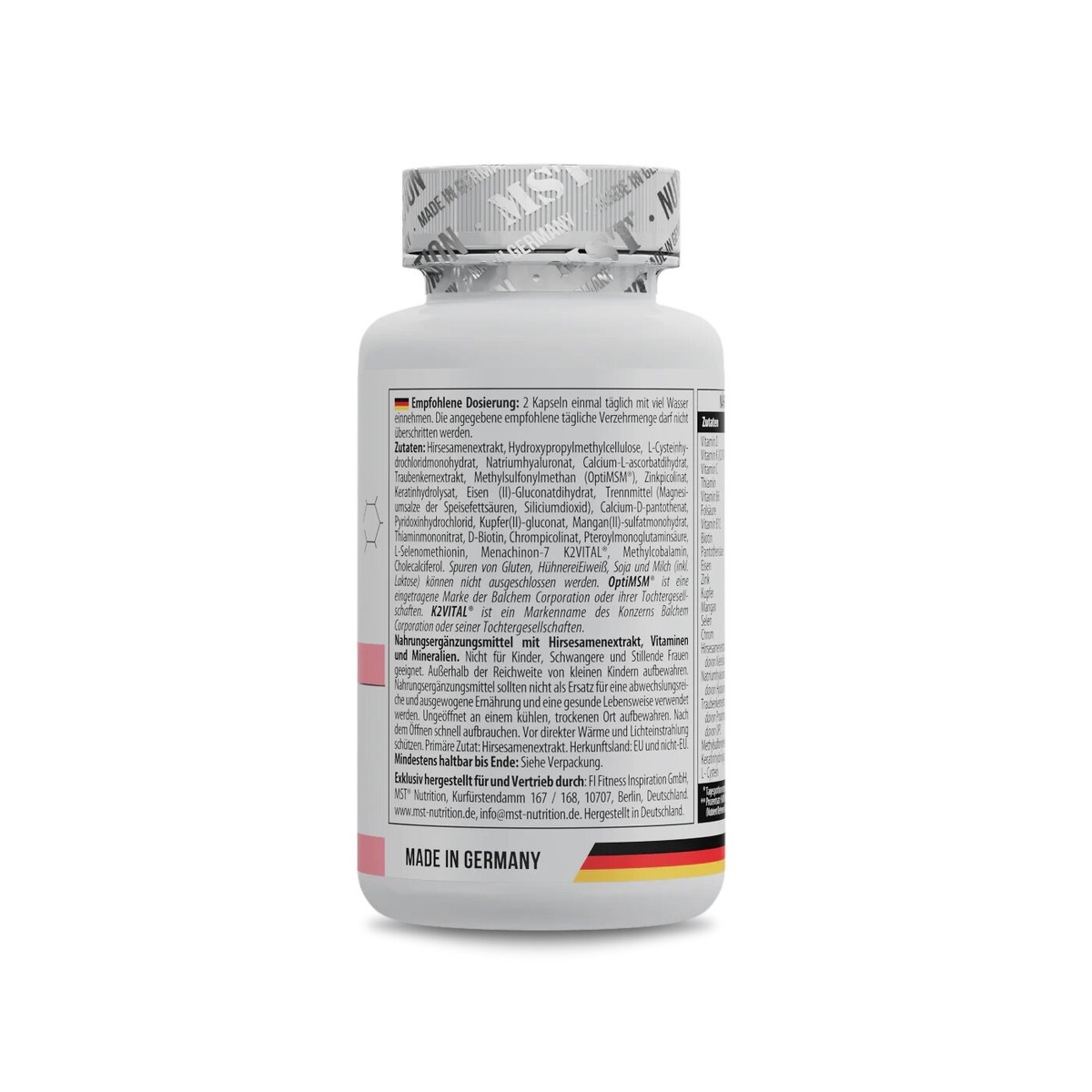 Комплекст MST Nutrition Hair Advanced Formula, 60 капсул для підтримки та покращення волосся. Фото 3