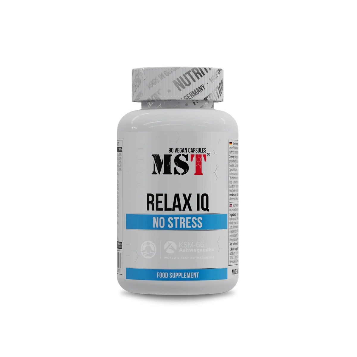 Натуральний комплекс MST Nutrition Relax IQ No Stress, 90 капсул для зниження рівня стресу