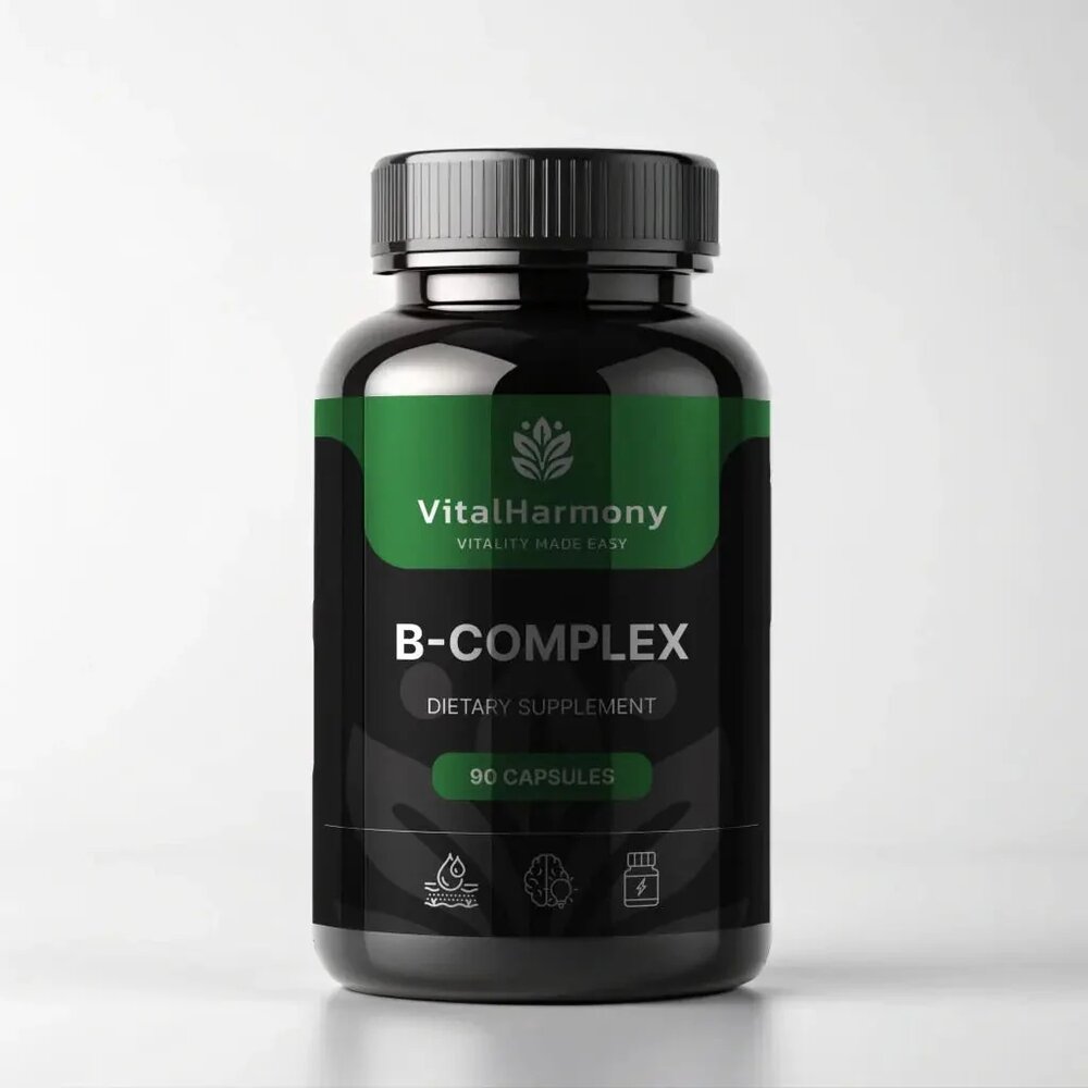 Комплекс вітамінів групи B VitalHarmony B Complex, 90 капсул