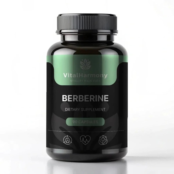 Екстракт барбариса VitalHarmony Berberine 500 mg, 90 капсул для підтримки рівня цукру в крові