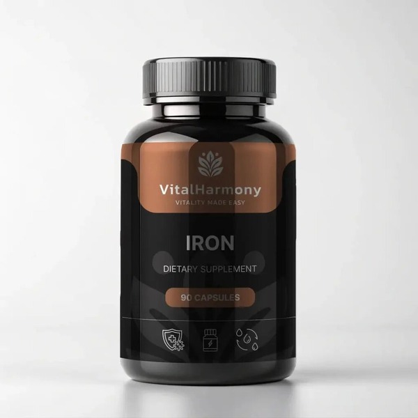 Сульфат железа VitalHarmony Iron 49 mg для поддержания энергии