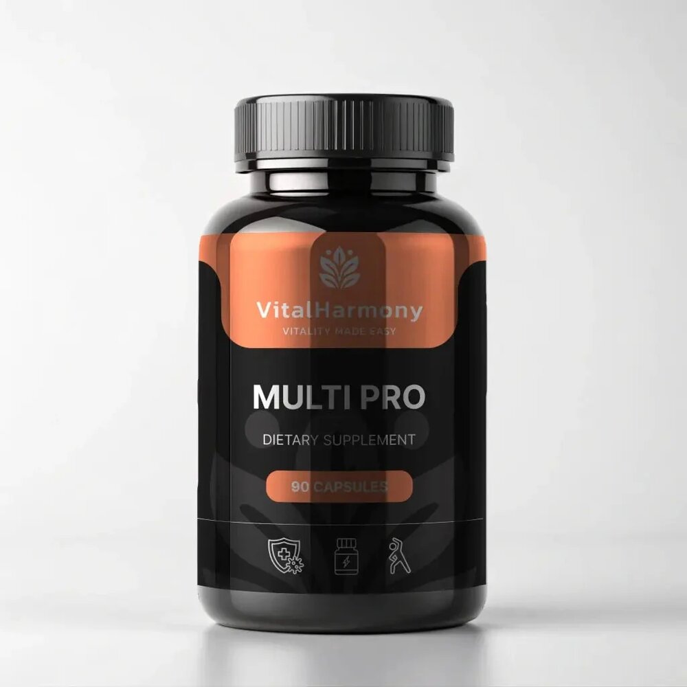 Витамины и минералы VitalHarmony Multi Pro Premium Multivitamins, 90 капсул для поддержания общего состояния организма