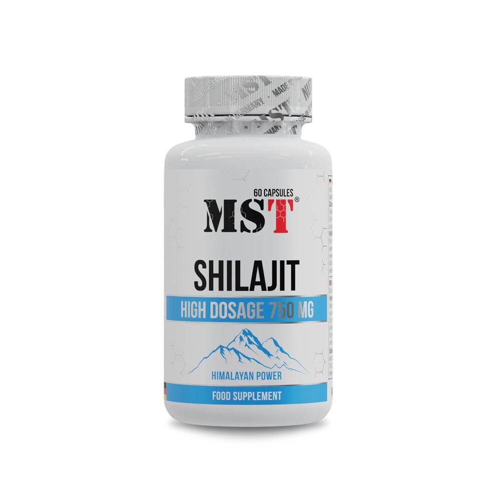 Екстракт шиладжиту MST Nutrition Shilajit, 60 капсул для загального тонусу організму