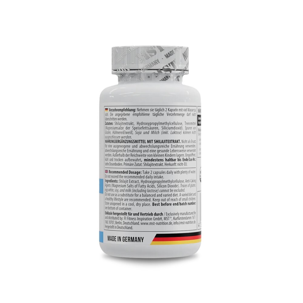Екстракт шиладжиту MST Nutrition Shilajit, 60 капсул для загального тонусу організму. Фото 3