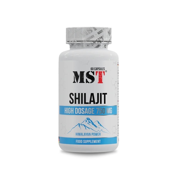 Екстракт шиладжиту MST Nutrition Shilajit, 60 капсул для загального тонусу організму