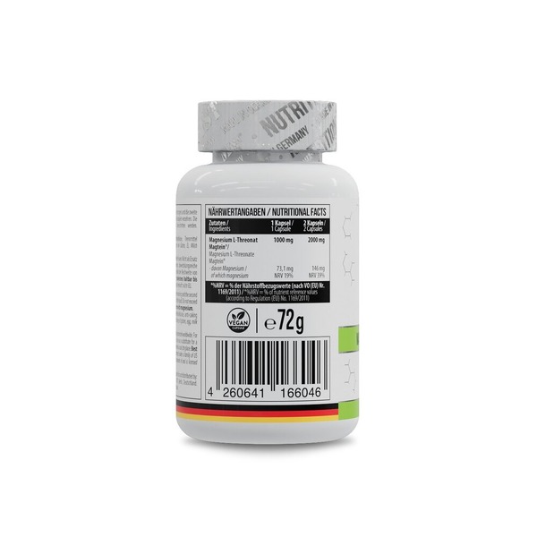 Магній L-треонат MST Nutrition Magnesium L-Threonate 1000 mg, 60 капсул для нервової системи. Фото 2