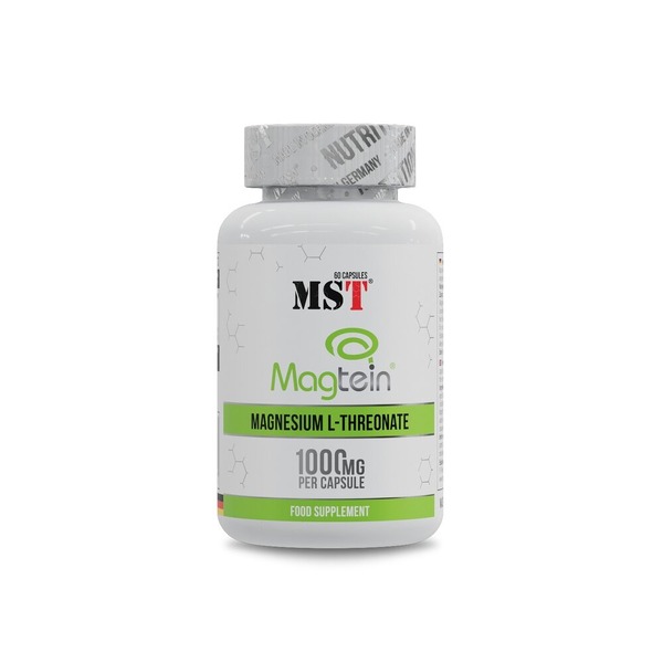 Магній L-треонат MST Nutrition Magnesium L-Threonate 1000 mg, 60 капсул для нервової системи