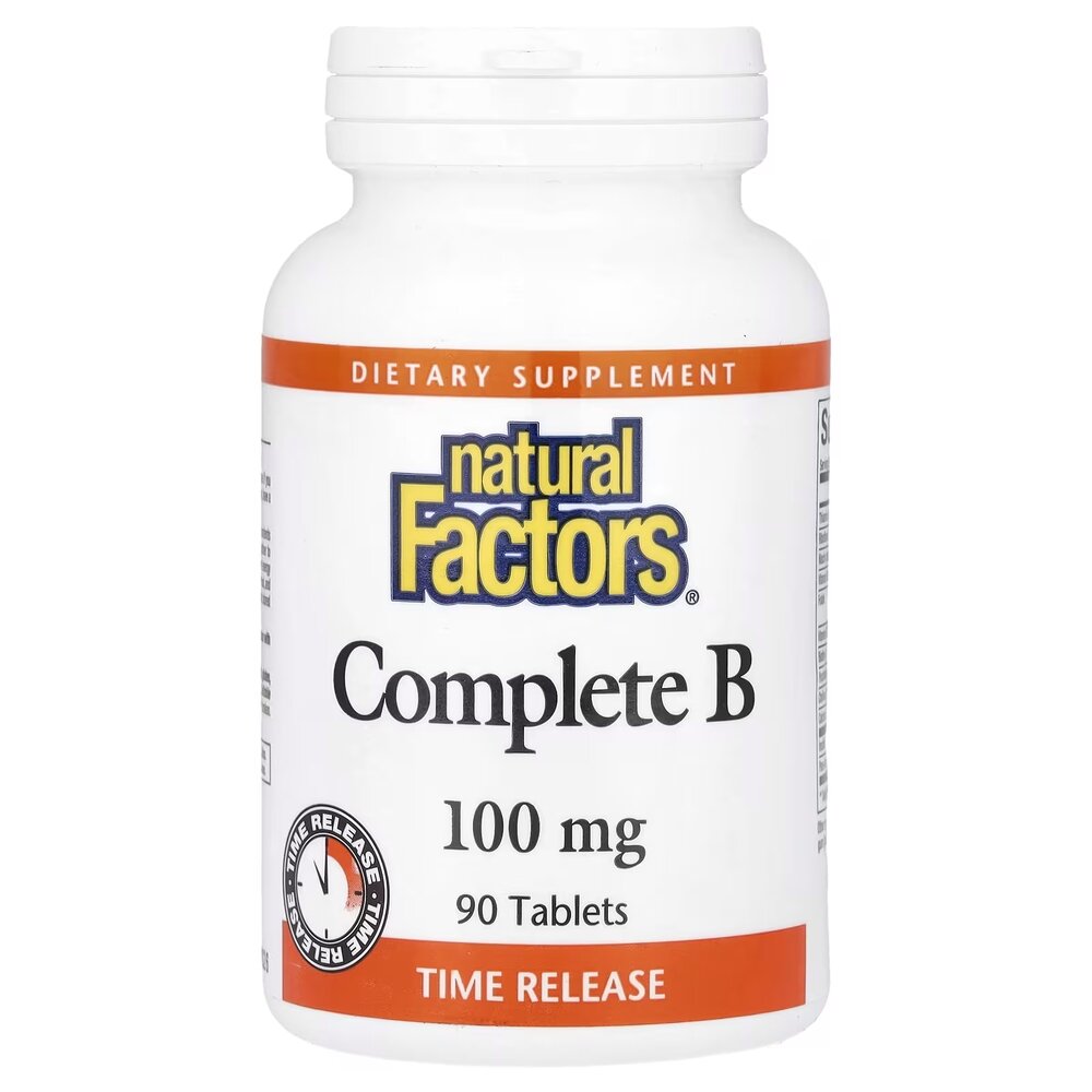 Комплекс витаминов группы B Natural Factors Complete B, 90 таблеток