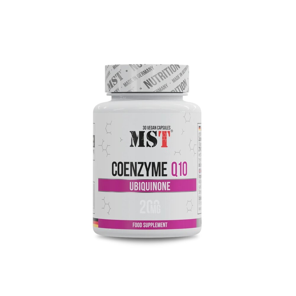 Коензим Q10 MST Nutrition Coenzyme Q10 200 mg, 30 капсул для здоров'я серця