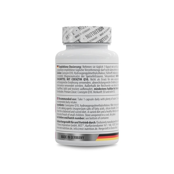 Коензим Q10 MST Nutrition Coenzyme Q10 200 mg, 60 капсул для здоров'я серця. Фото 3
