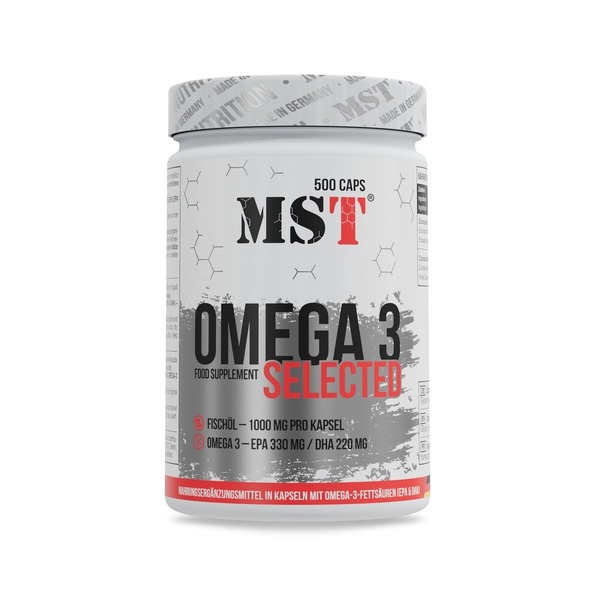 Риб'ячий жир MST Nutrition Omega 3 Selected 55%, 500 капсул