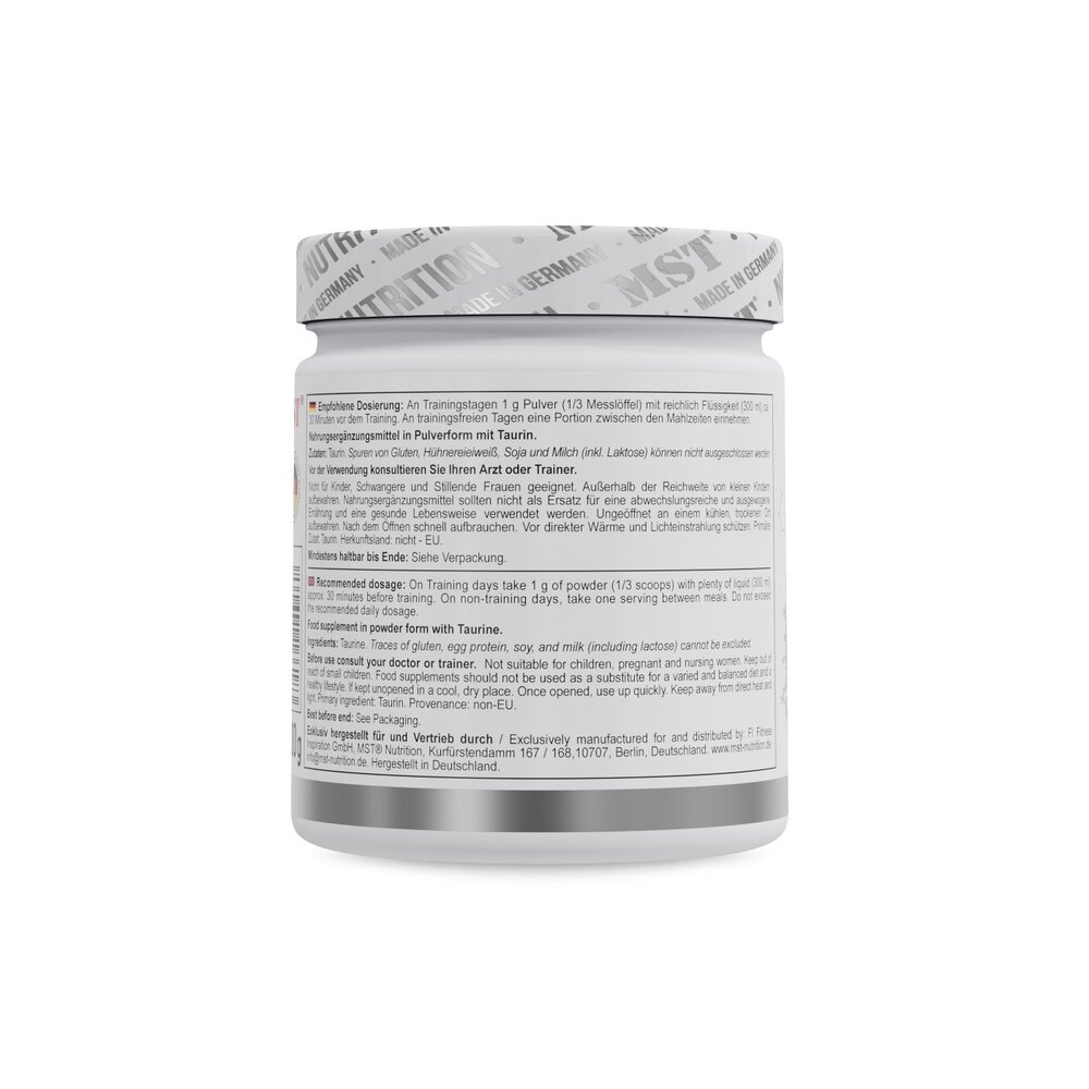 Таурин MST Nutrition Taurine, 300 грамм. Фото 3