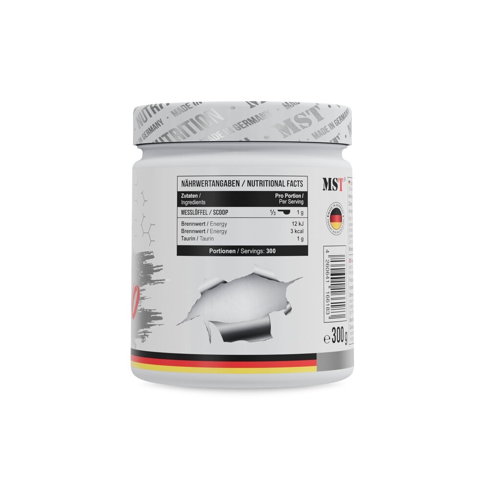 Таурин MST Nutrition Taurine, 300 грамм. Фото 2